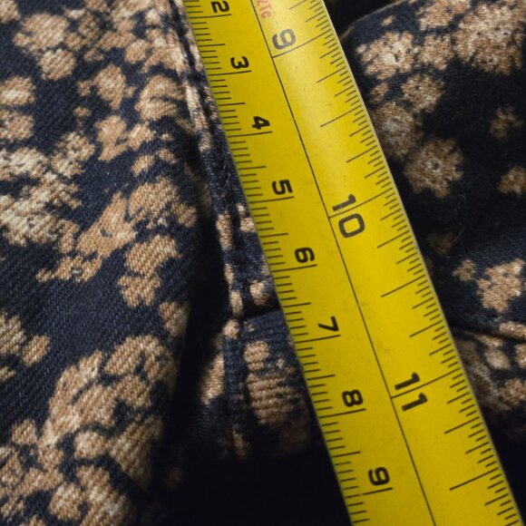 Blue printed straight leg Jeans - Picture 5 of 8